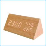 Triangle-Wooden-Style-Digital-Led-Clock