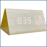 Triangle-Wooden-Style-Digital-Led-Clock