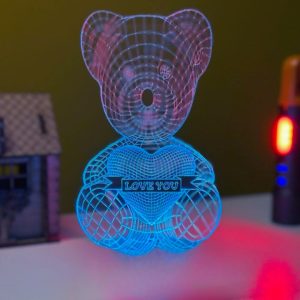 Acrylic Multicolor Night Lamp (Only Acrylic)