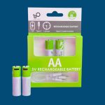 SmarToools RB20 AA 1.5V 2600mWh Rechargeable Battery ( 2 Pcs Set)