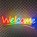 GearUP WELCOME10 Neon Sign For Greetings at Shop, Restaurant , Pharmacy, Cafe