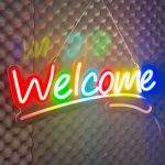 GearUP WELCOME10 Neon Sign For Greetings at Shop, Restaurant , Pharmacy, Cafe