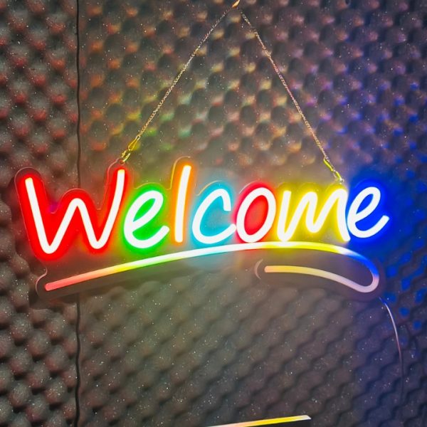 GearUP WELCOME10 Neon Sign For Greetings at Shop, Restaurant , Pharmacy, Cafe